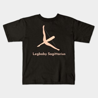 Legbaby Sagittarius | Zodiac | Cute | Funny | Weird | Gift | Minimalist | Star Sign | Astrology | Kids T-Shirt